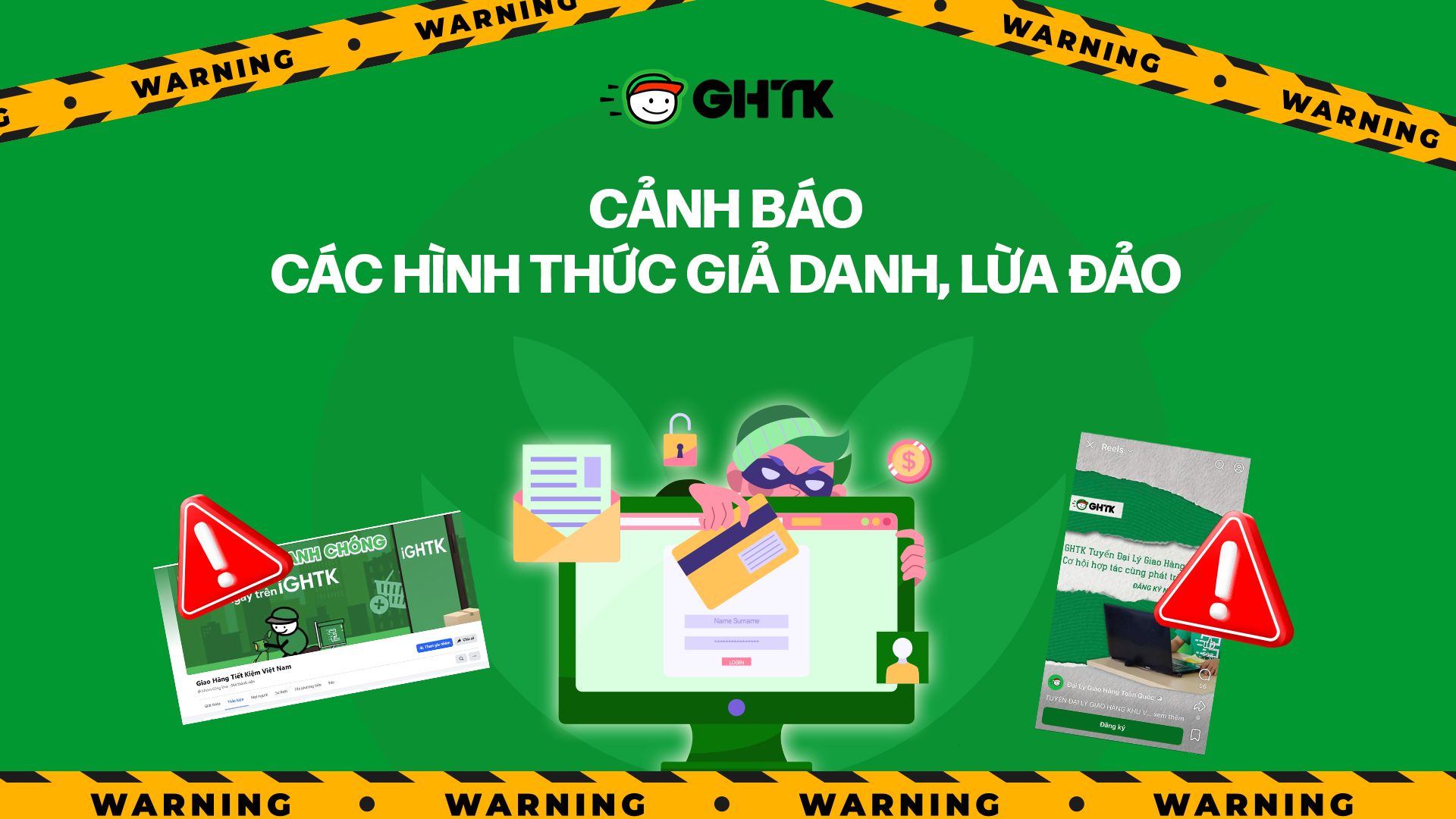 [CẬP NHẬT] CẢNH BÁO CÁC HÌNH THỨC GIẢ DANH, LỪA ĐẢO ⚠️