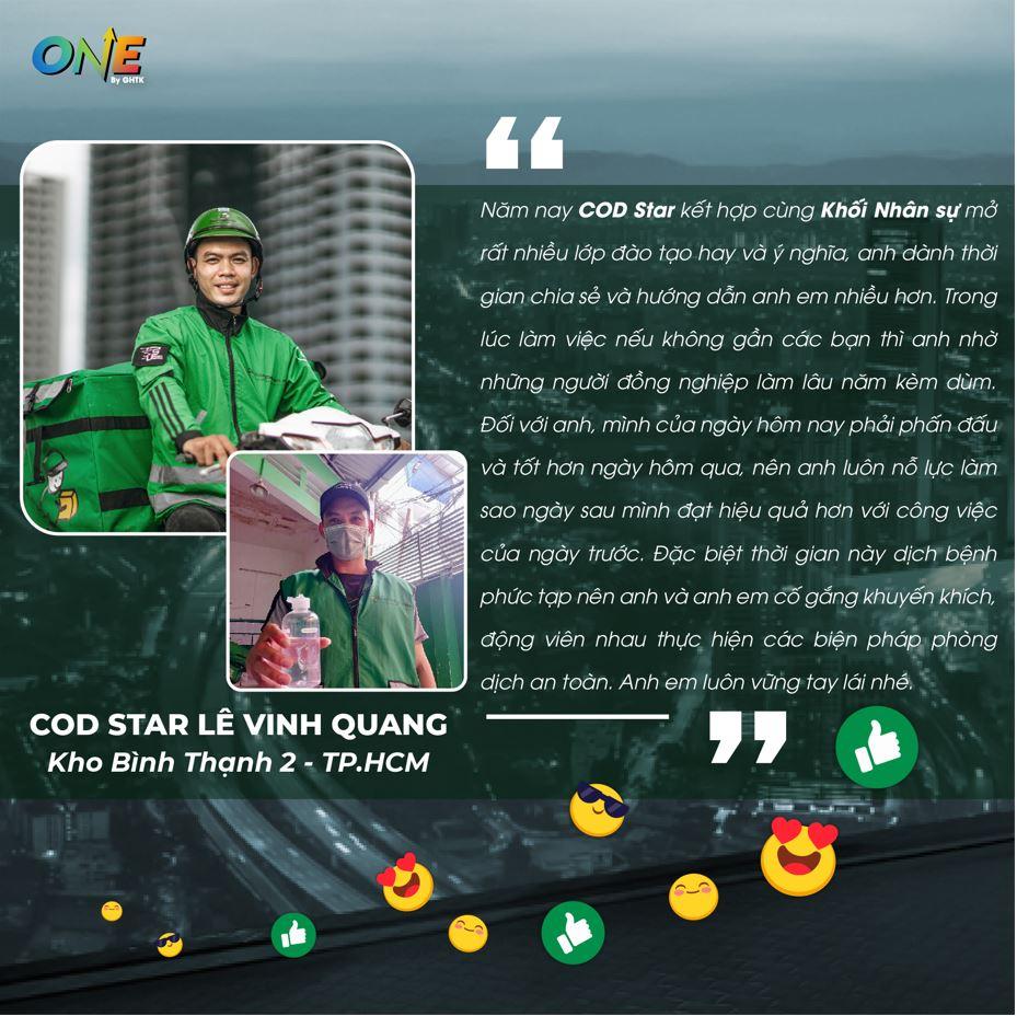 COD Star Lê Vinh Quang - “Tiếp sức đồng nghiệp là san sẻ niềm vui”