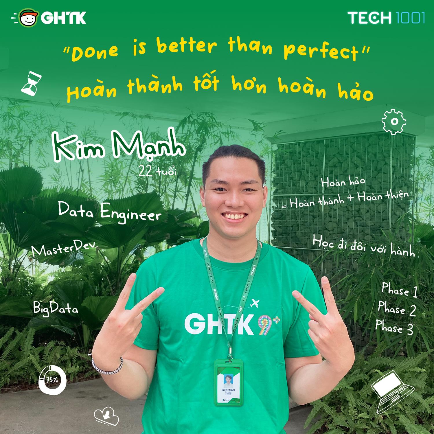 [Humans of Tech1001] Kim Mạnh - Data Engineer: "Done is better than perfect"