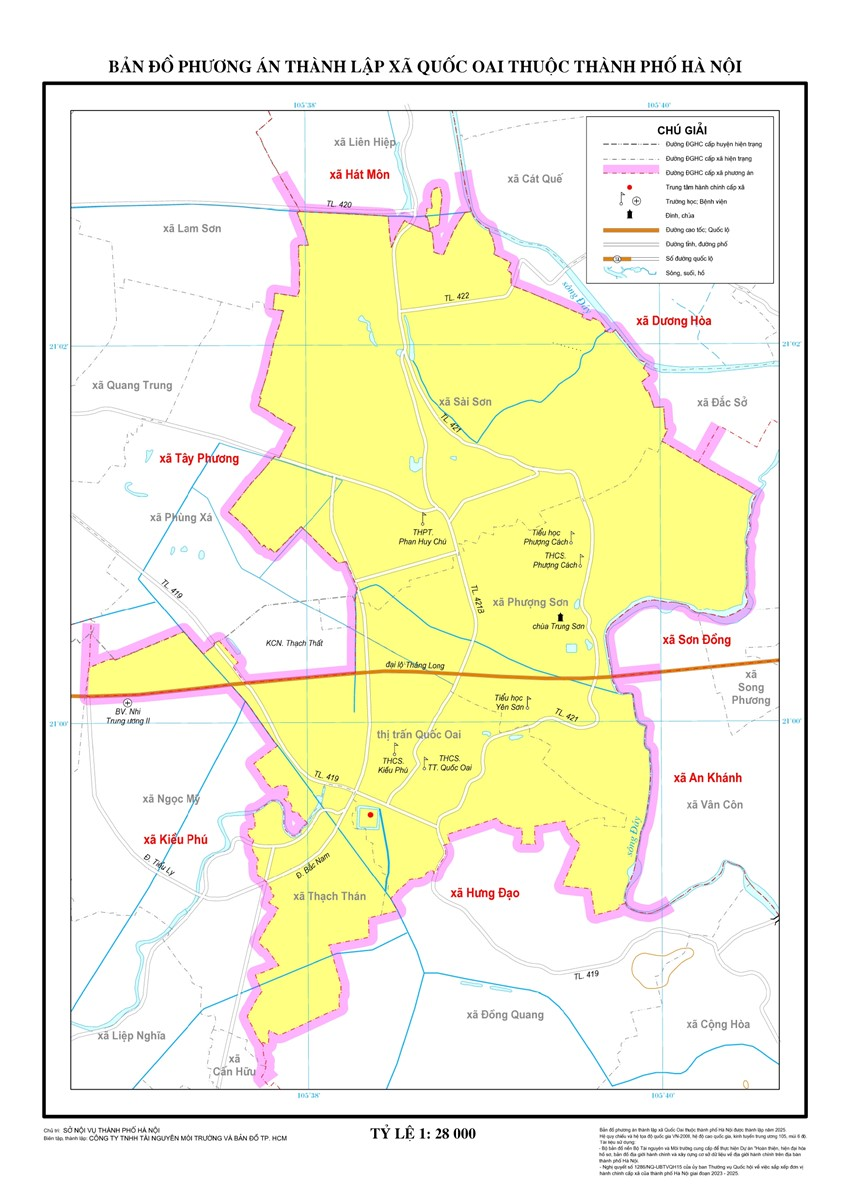 Huyện Quốc Oai sau sáp nhập: Điều chỉnh địa giới và cấu trúc hành chính mới