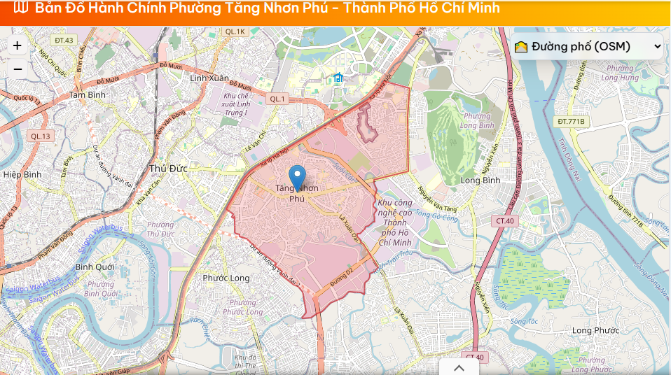 Phường Hiệp Phú sau sáp nhập: Quy hoạch địa giới và trụ sở hành chính mới