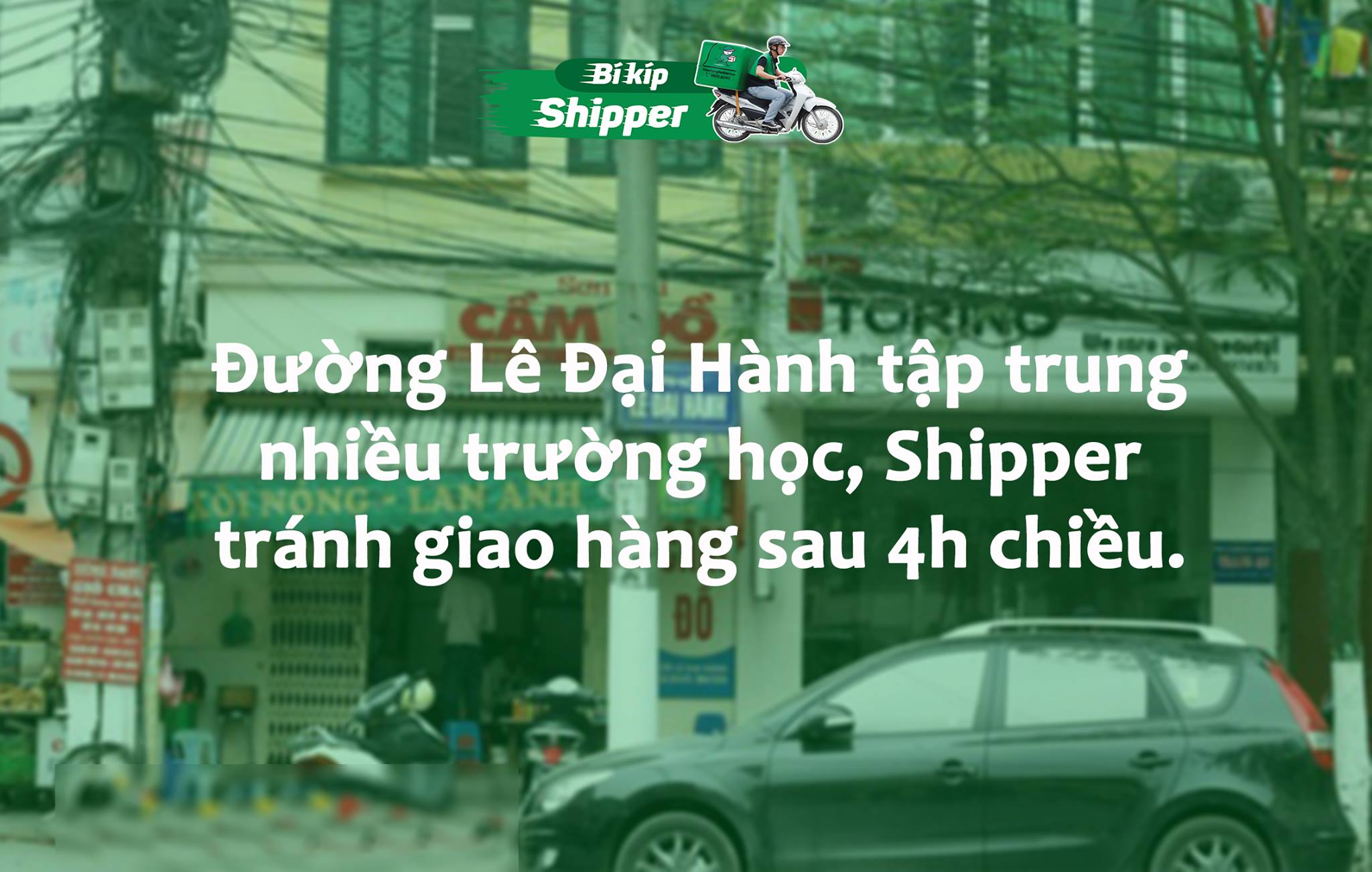 Ưu tiên giao hàng trước 4h chiều trên đường Lê Đại Hành