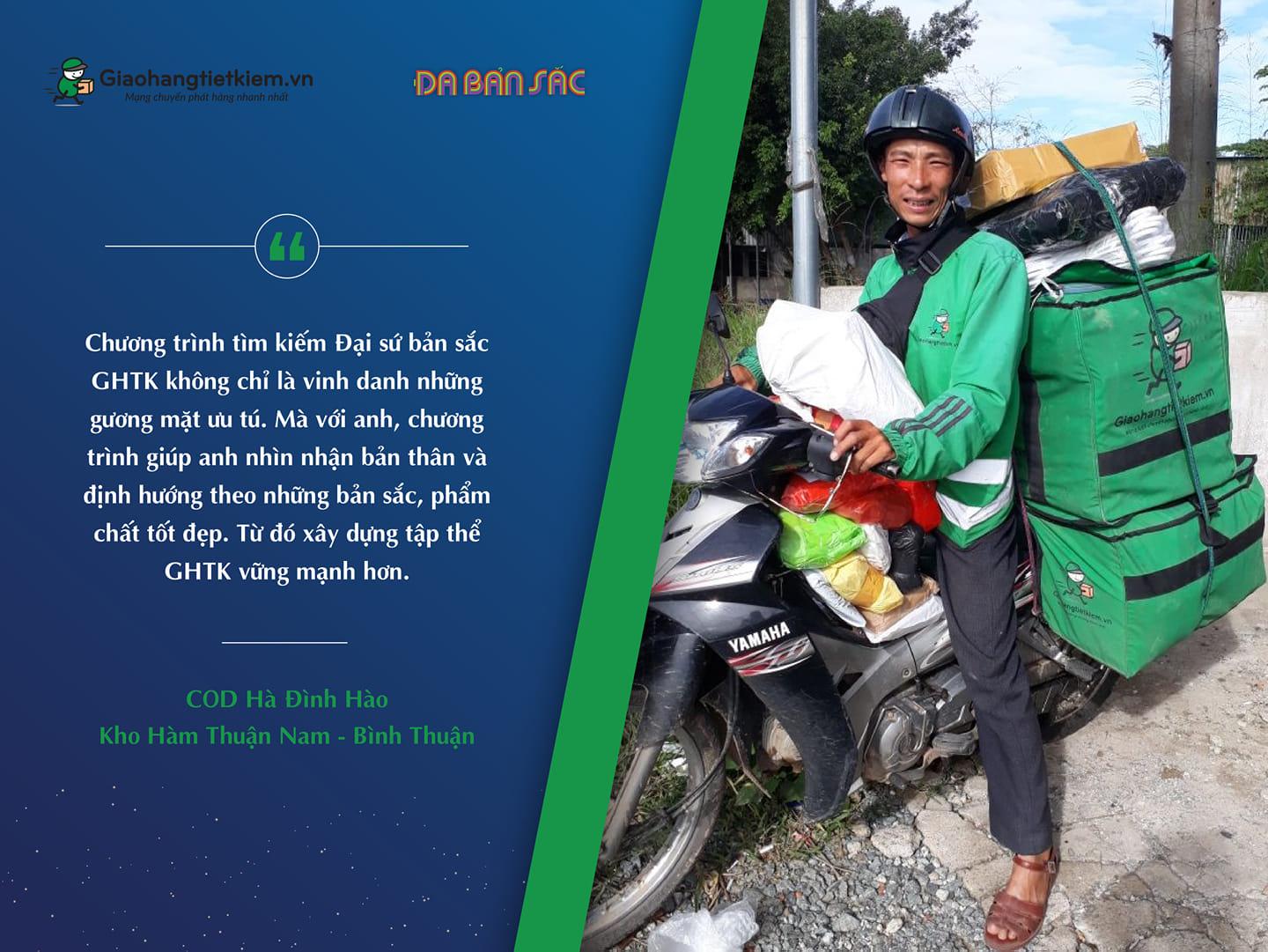 COD Hà Đình Hào (Bình Thuận): Chương trình Tìm kiếm Đại sứ Bản sắc GHTK giúp anh nhìn nhận bản thân và định hướng theo những bản sắc tốt đẹp