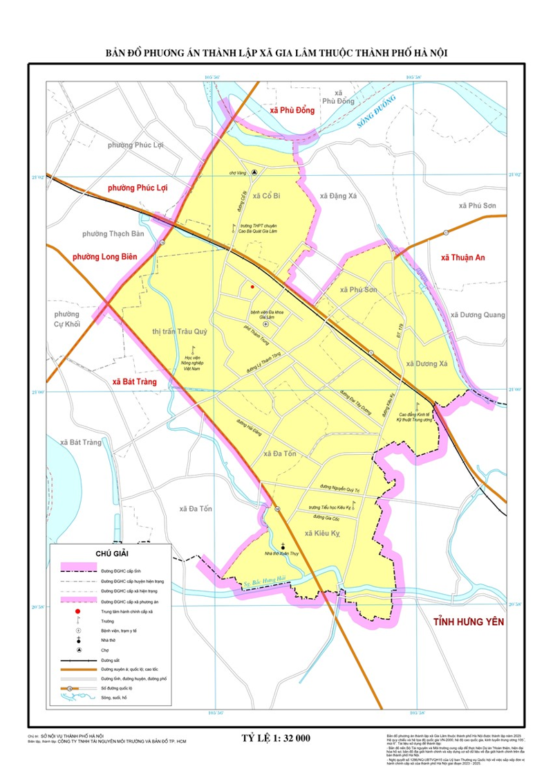 Huyện Gia Lâm sau sáp nhập: Mở rộng quy mô và sắp xếp trụ sở hành chính