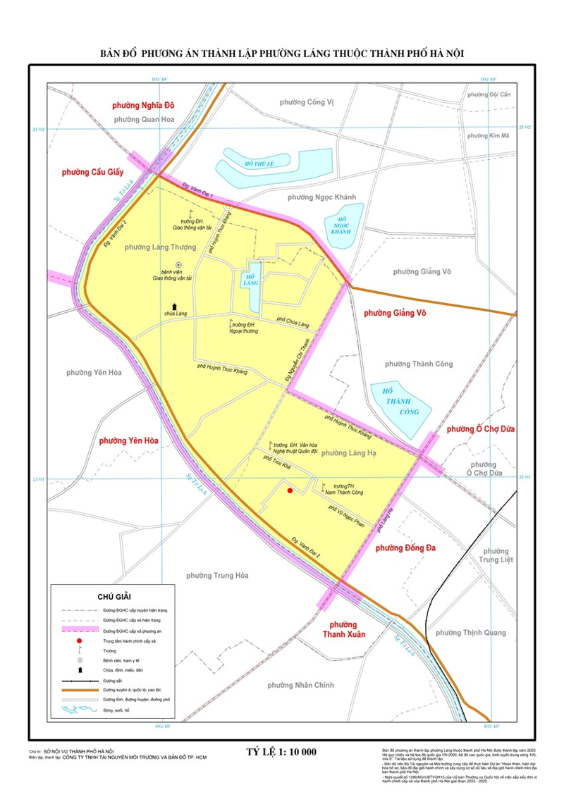 Phường Ngọc Khánh sau sáp nhập: Chia tách về 3 đơn vị hành chính mới