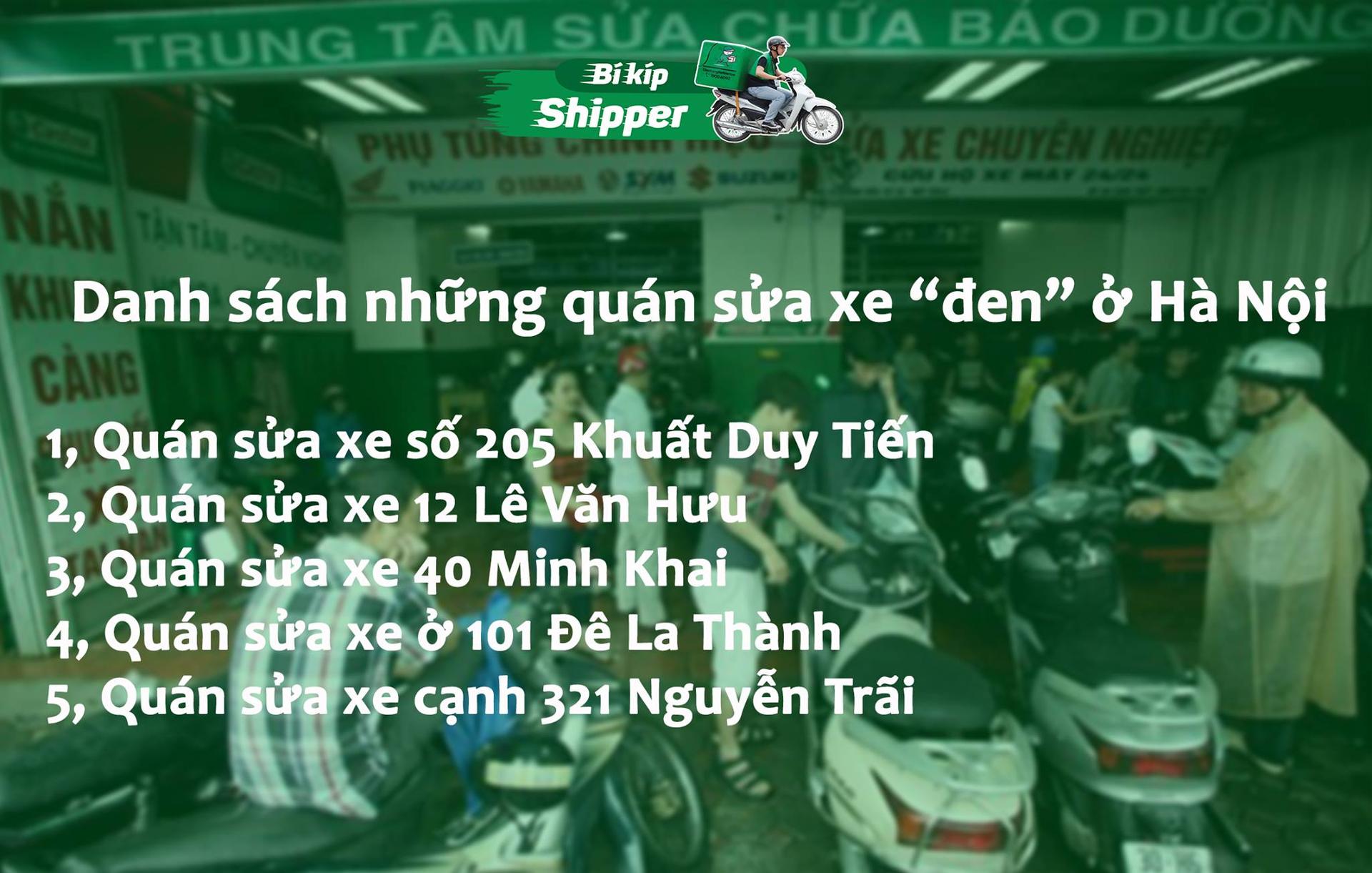 Những "quán sửa xe đen" tại Hà Nội