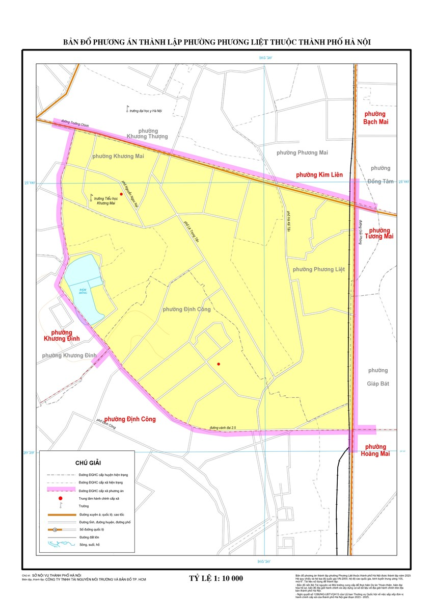 Phường Khương Đình sau sáp nhập: Điều chỉnh địa giới và cấu trúc hành chính mới