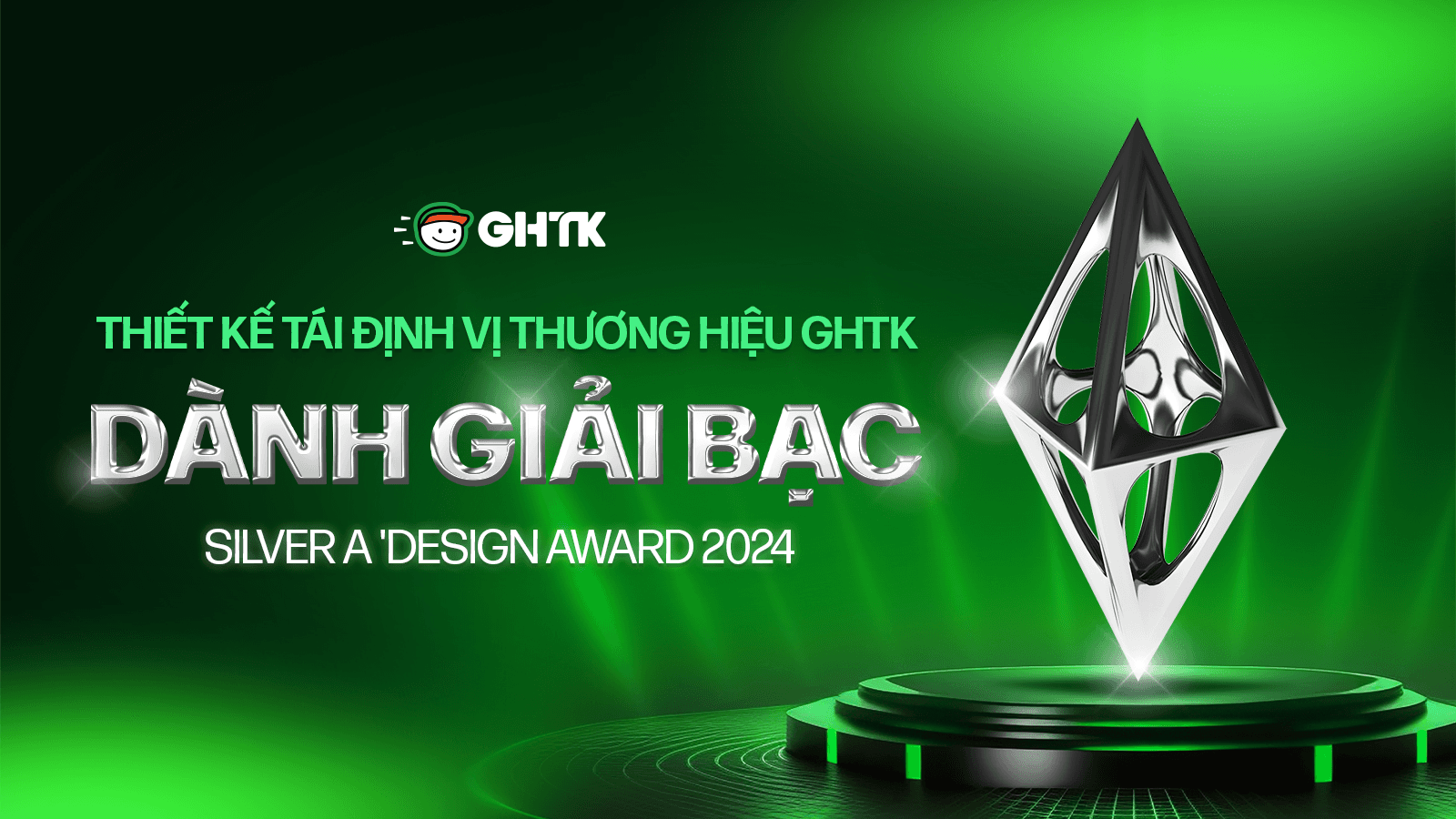 Thiết kế tái định vị thương hiệu GHTK dành giải BẠC tại cuộc thi ADAC