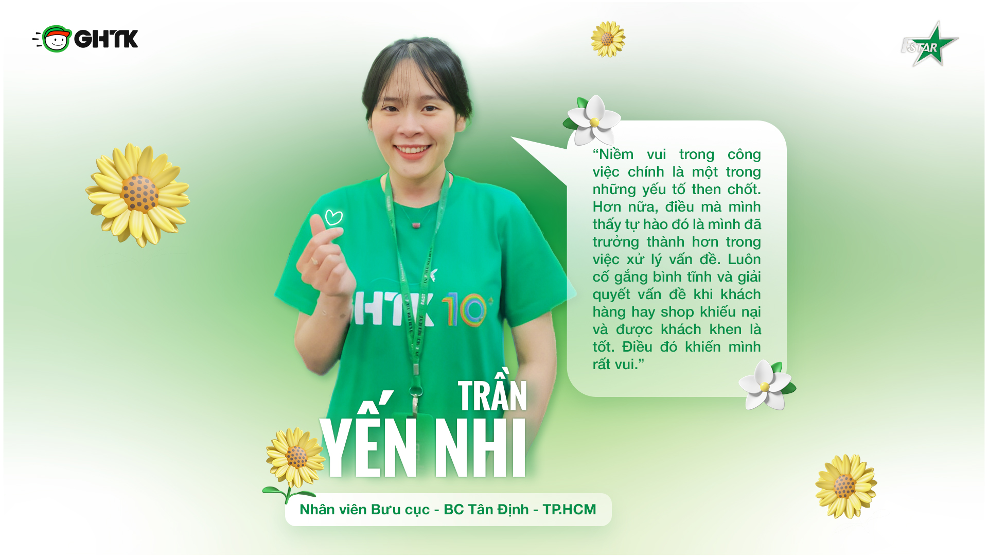 Tận tâm hỗ trợ, làm việc là kim chỉ nam của NVBC Trần Yến Nhi (TP.HCM)