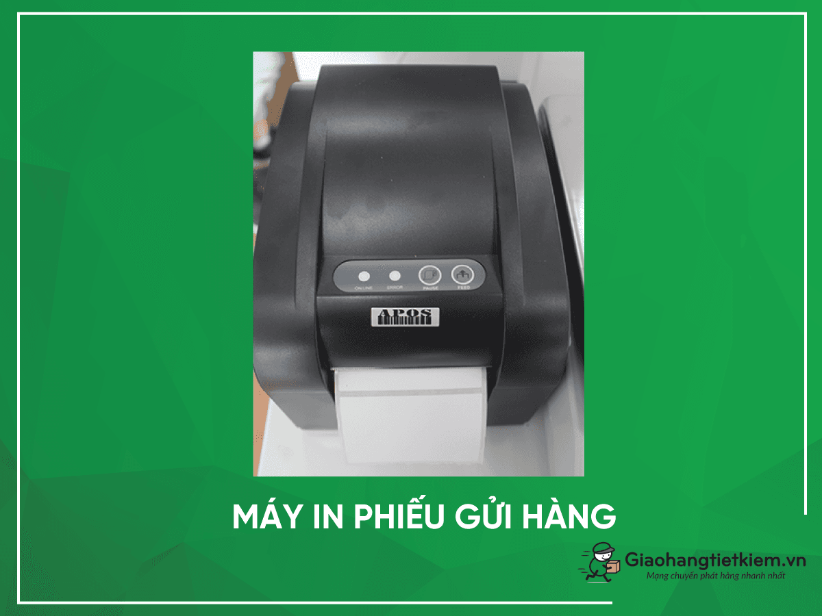 Hướng dẫn in &amp; dán phiếu gửi hàng tại điểm gửi hàng GHTK