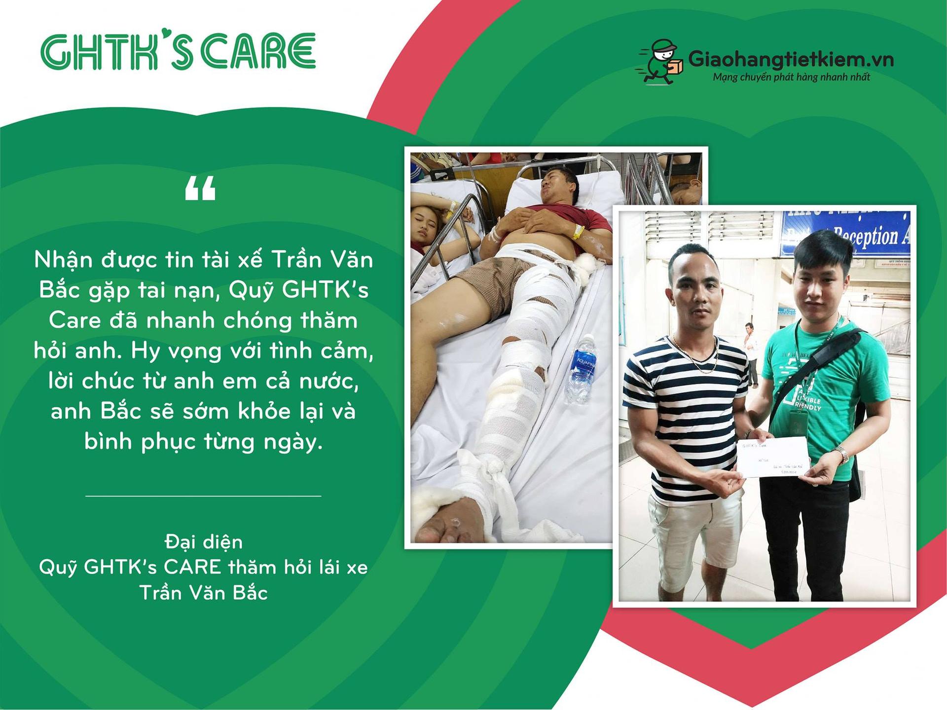 Quỹ GHTK's Care tới thăm tài xế xe tải Trần Văn Bắc