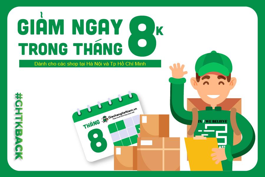 Giảm ngay 8K trong tháng 8 - Không giới hạn cân nặng
