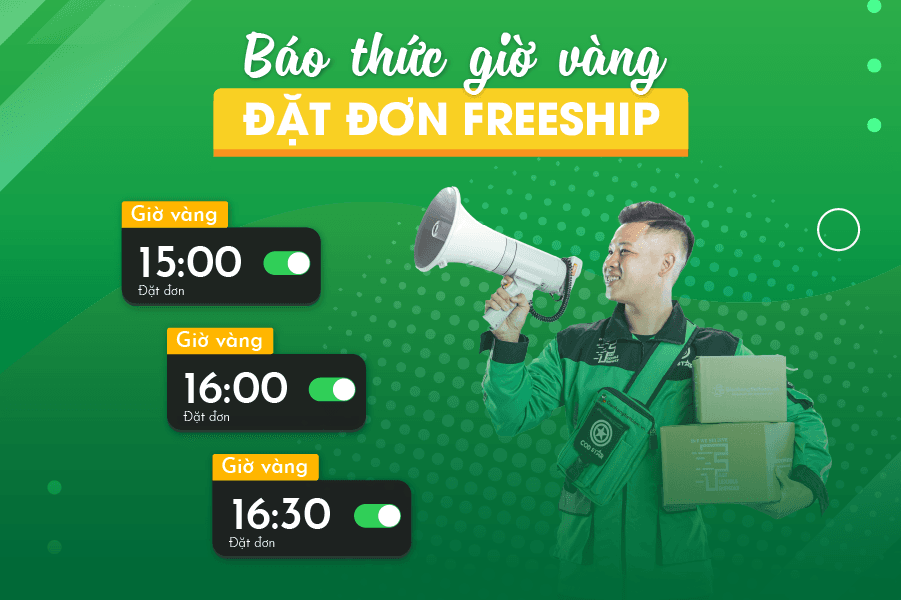 Báo thức giờ vàng - Đặt đơn FREESHIP