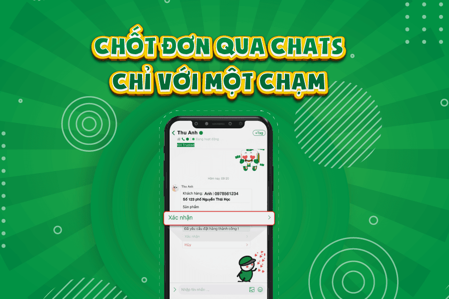 Chốt đơn qua Chats chỉ với một chạm