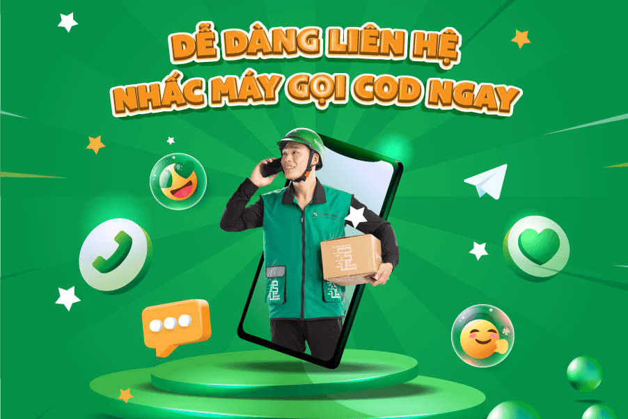 Dễ dàng liên hệ nhấc máy gọi COD ngay