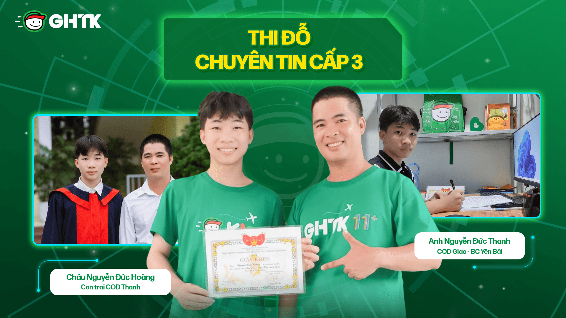 Đỗ chuyên Tin: Con trai COD Nguyễn Đức Thanh tiến gần ước mơ kỹ sư CNTT
