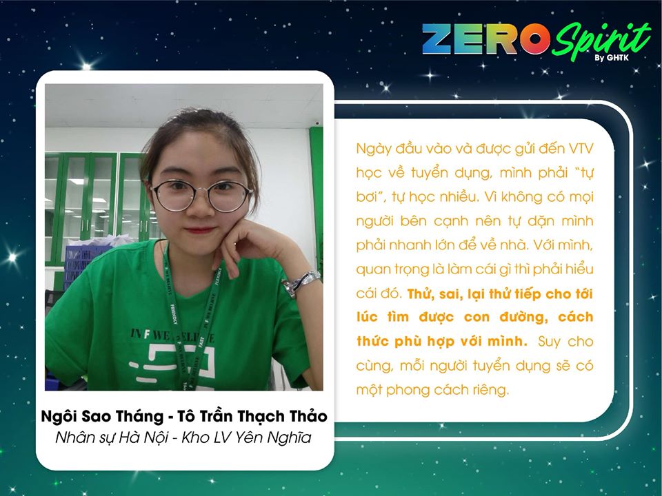 ZERO SPIRIT | NHÂN SỰ KHO LV YÊN NGHĨA - TÔ TRẦN THẠCH THẢO: “CÔ NÀNG KẸO NGỌT” TỰ DẶN MÌNH NHANH LỚN ĐỂ VỀ NHÀ!