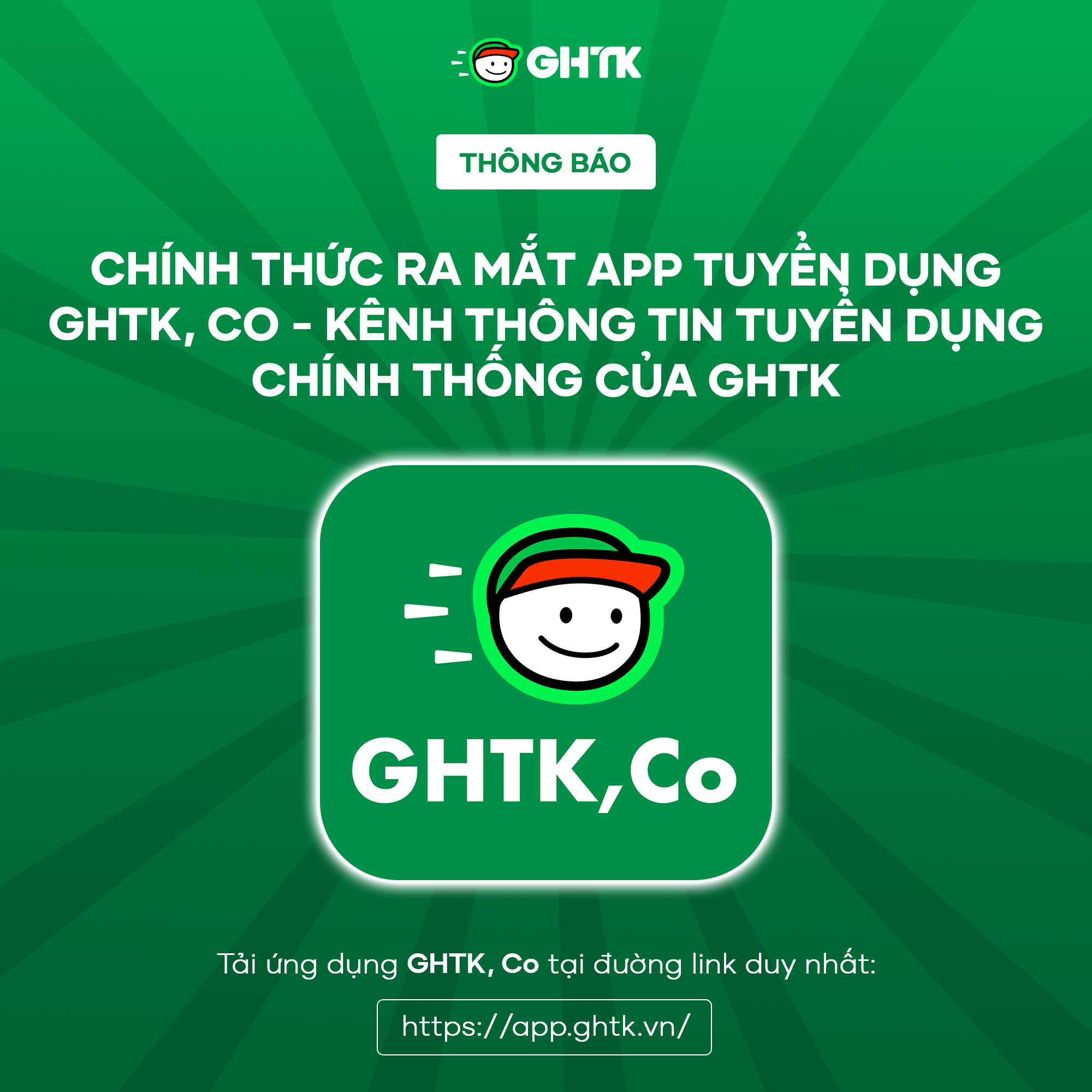 GHTK,Co - Kênh thông tin tuyển dụng chính thống của GHTK