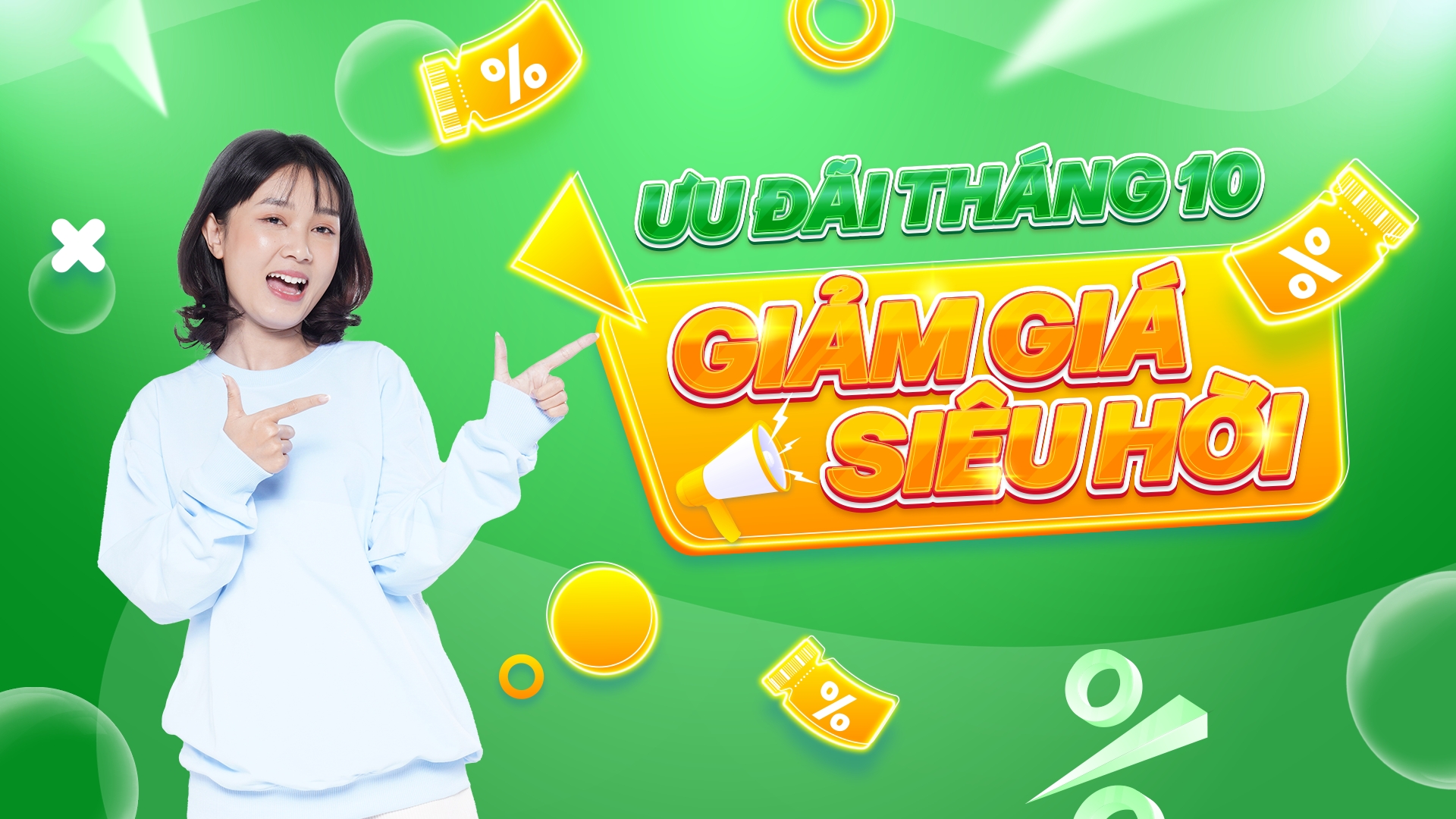 Ưu đãi tháng 10 - Giảm giá siêu hời