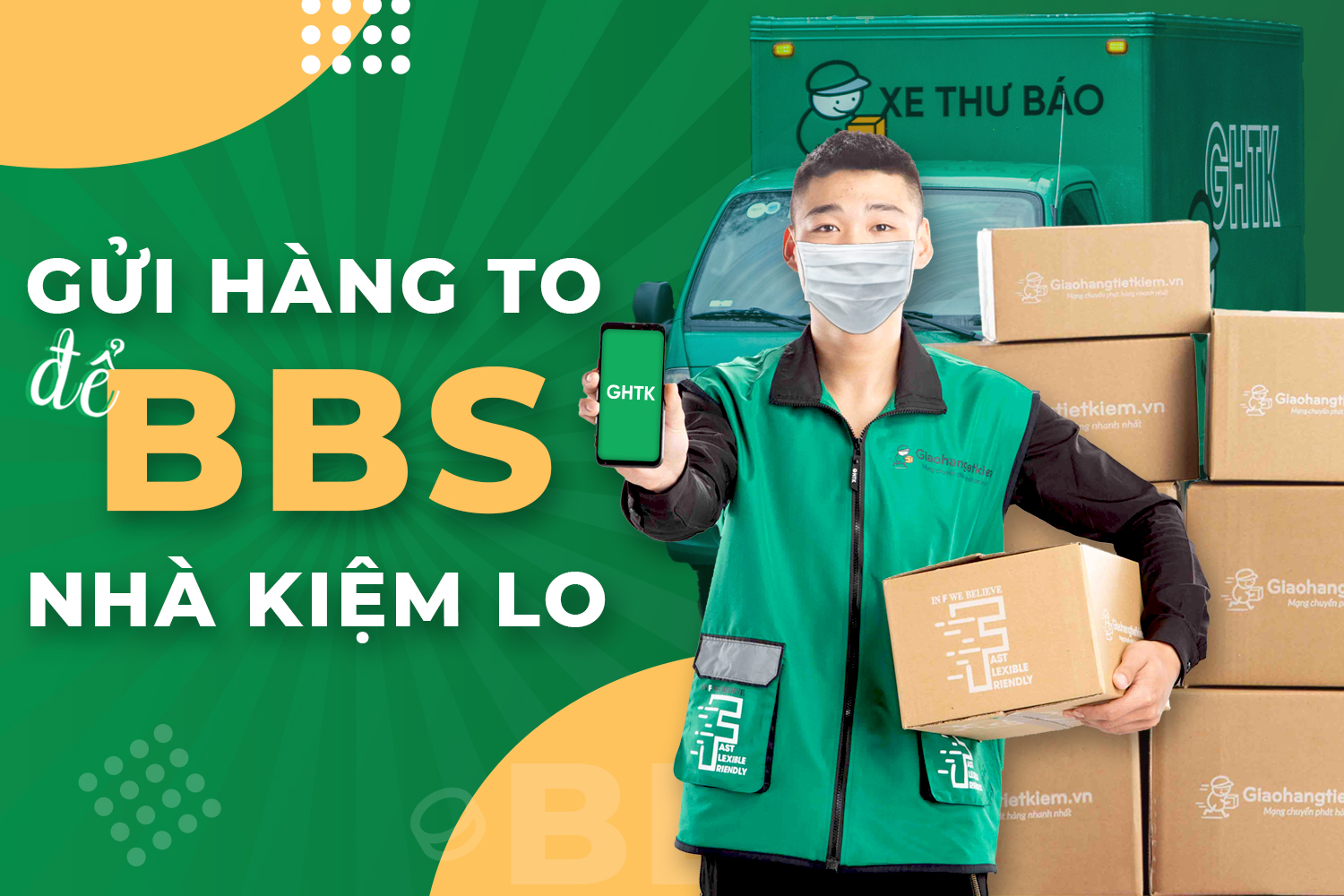 Gửi hàng to để BBS nhà Kiệm lo