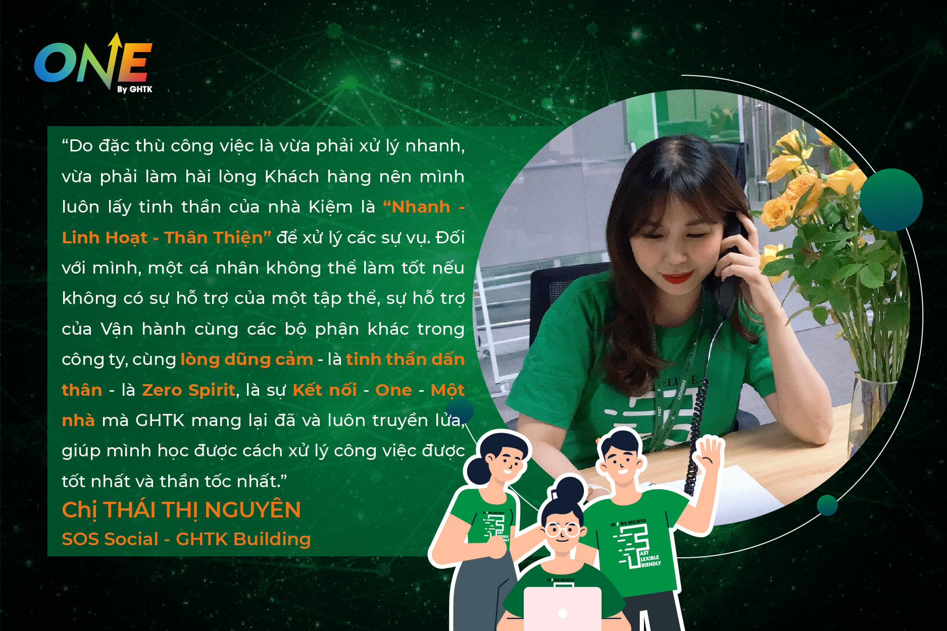 “FAST - FLEXIBLE - FRIENDLY” - “KIM CHỈ NAM” HỖ TRỢ KHÁCH HÀNG CỦA CÔ NÀNG THÁI THỊ NGUYÊN - SOS SOCIAL